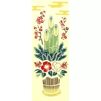 Airashika Японские товары разного рода Chudyed Tenugui «Праздник Кадомацу» Новый год 3390см