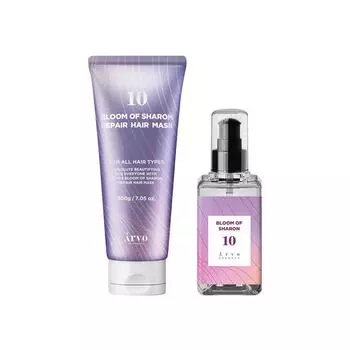 Airbo 10 Bloom of Sharon Repair Hair Mask 200g+10 Bloom of Sharon Hair Oil 100ml, 1 set