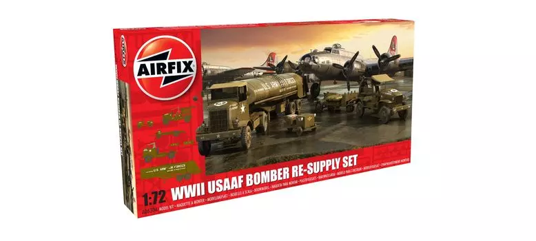 Airfix Army Air Forces 8th Bomber Command Bomber Supply Set X6304 Plastic Model 1/72 U.S.
