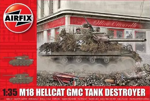 Airfix US Army M18 Hellcat GMC Tank Destroyer Plastic Model X1371 1/35
