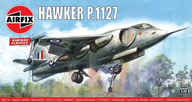 Airfix Vintage Classic Series British Hawker Пластиковая модель 1/72 P.1127 X-1033V