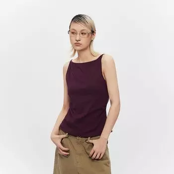 Airhood Fashion Style Summer Sleeveless Sexy Vest Women 2025 Sexy Outwear All-Matching Short Sling Tops Purple S