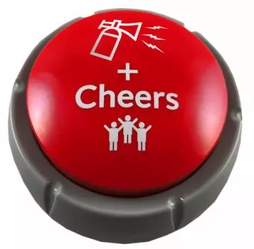 Airhorn может издавать звуковые аплодисменты и приветствия, забавный и простой в использовании звуковой генератор для подарка на день рождения, гаджет для подростка, DJ HYPE, офис/спортивное мероприятие/танцы красный