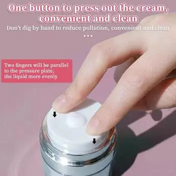 Airless Pump Tank 15/30/50ML Refillable Cream, Gel, Emulsion Dispenser, Travel Leak Proof Cosmetic Container Empty Vacuum Bottle