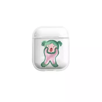 Airpods3 Apple Airpodspro2 Милый Парный Airpods4 Прозрачный Чехол для Наушников Apple Airpods1/2 Ударопрочный Силиконовый Защитный Чехол для Третьего Поколения Figure 1 AirPods 1/2 transparent