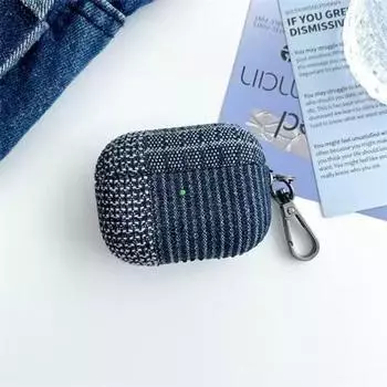 Airpods4 Protective Case Airpods2 Headset Set with 5 Th Generation 6 Th Generation 3 Generation Airpods3 Female Drop-Resistant Earphone Case airpods 1/2 generation Gingham Denim
