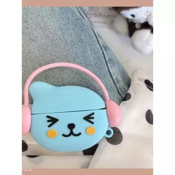 Airpods4 Protective Case Apple Headphone Case Airpodspro2 Wireless Bluetooth Earphone Cover 1/2 Generation Cute Silicone Airpods3 Earphone Case Soft Apple AirPods 4 Earphone Queer (send hook)