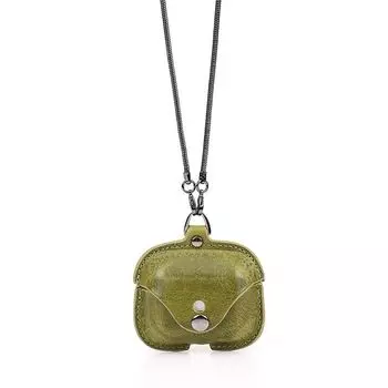 AirPods Leather Neck Rope Earphone Case Apple Green