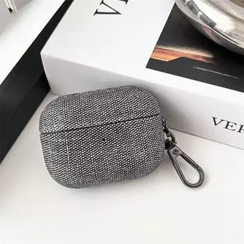 AirPods Pro Business Apple Earphone Case AirPods4 Cloth pu black Gray