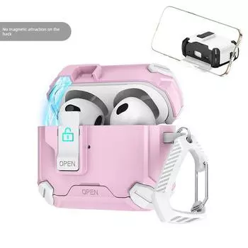 Airpodspro2 Generation Protective Case MagSafe Magnetic Lock Creative Bracket Shatter-resistant Noise Reduction Version Switch Airpods3 Generation
