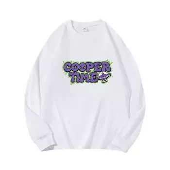 Airship Осенняя одежда с длинными рукавами из чистого хлопка, новый мужской и женский топ, весенний внутренний слой, базовая рубашка, футболка с круглым вырезом и длинными рукавами M коричневый