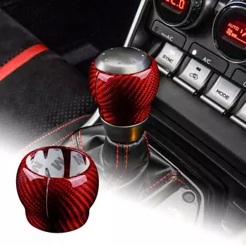 AIRSPEED Carbon Fiber Accessory Interior Interior Parts Gear Shift Knob Head Cover Handle Sticker