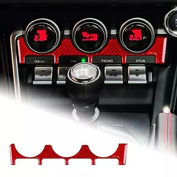 AIRSPEED Toyota GR86 ZN8 Subaru BRZ ZD8 2021 2022 2023 2024 Аксессуар Настоящее углеродное волокно Автомобильный кондиционер воздуха регулировка рамки наклейка стильный
