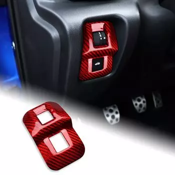 AIRSPEED Toyota GR86 ZN8 Subaru BRZ ZD8 2021 2022 2023 2024 Аксессуары из настоящего твердого углеродного волокна Наклейка на кнопку переключателя багажника автомобиля Детали интерьера Subaru