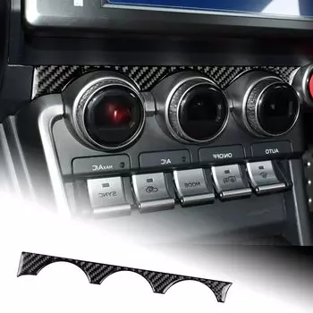 AIRSPEED Toyota GR86 ZN8 Subaru BRZ ZD8 2021 2022 2023 2024 Аксессуар Настоящее углеродное волокно Автомобильный кондиционер воздуха регулировка рамки наклейка стильный чёрный