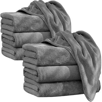 AISFA Банное полотенце из микрофибры, большое, для отеля, набор банных полотенец, полотенце в гостиничном стиле с петлей для дома, для коммерческого использования, быстрое устранение запаха, мягкий набор банных полотенец