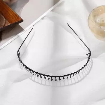 AISHG Нескользящие Волнистые Повязки для Волос для Женщин Невидимые Движения Тренд Простые Задние Головные Уборы Корейская Повязка для Волос Аксессуары для Волос для Девушки