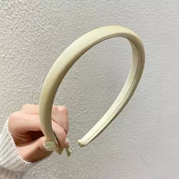 AISHG Однотонная ткань Тонкая повязка для волос Женская Корейская Простая Повязка на голову Свежая На все случаи жизни Уличный Обруч Повязка для волос Девушки Аксессуары для волос