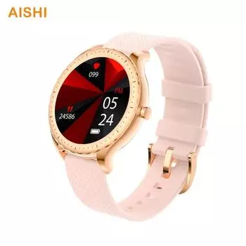 Aishi Y1 Lady Bluetooth Call Music Smart Watch Прогноз погоды Женский спортивный трекер активности Монитор сердечного ритма и артериального давления