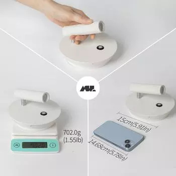 Aisilan LED Dimmable Wall Lamp with Touch On/Off Switch, 340°Rotatable Wall Mounted Backlight for Bedside Study Corridor 6W Dimmable&3000K-4000K белый