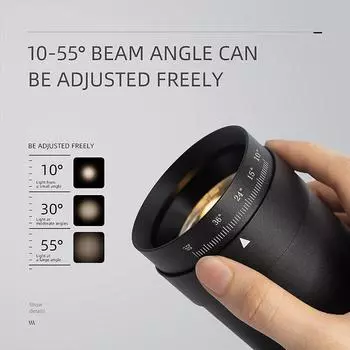 Aisilan LED Zoomable Ceiling Spotlight Indoor 7W Dimmable Adjustable Beam Angle 10-55° CRI 97 Wired Accent Lamp for Picture