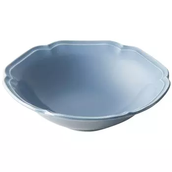 Aito aito Seisakusho [Libre] Salad Bowl Bowl Plate Approx. 17cm Smoky Blue Dishwasher Microwave Safe Mino Ware Aito Bowl Made in Japan 111082