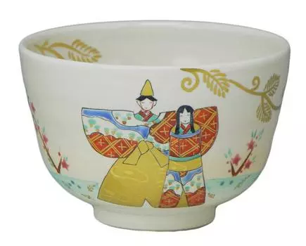 Aito Kogiku Kiln Matcha Чаша в подарок Kyo Hina TTK700 Kyo-yaki Kiyomizu-yaki (с коробкой)