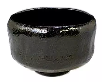 Посуда Aito Kyoto Kiyomizu, печь Мацураку, чайная чаша Rikyu, подарок, черный Raku TSK358 (с коробкой)