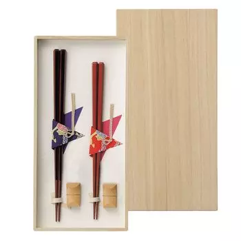 aito Seisakusho Couple Chopsticks Set Hexagonal Chopsticks Chopsticks Made in Japan Gift 104504 Hyozaemon (Wooden Box)