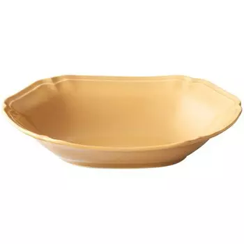 Aito Seisakusho Curry Plate Pasta Plate Oval Bowl 23 x 16 cm Honey Yellow Dishwasher Microwave Safe Mino Ware Made in Japan 111091 Libre Approx.
