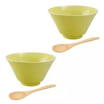 aito Seisakusho Керамическая посуда Mino [Ciel] Чаша и ложка Пара для одной гостиной Две гостиной Желтый Можно мыть в посудомоечной машине Микроволновая печь Сделано в Японии 567-511