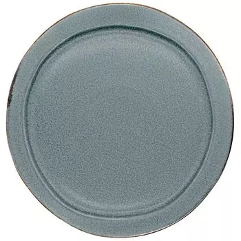 aito Seisakusho Large Plate 25cm Sky Blue Nezu Mino Ware Dishwasher Microwave Safe Made in Japan 288039 Sui серый