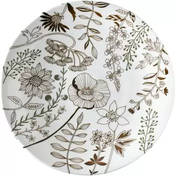 Aito Seisakusho Lightweight Tableware Pasta Dish Plate Dishes L Approximately 23cm Diameter Mino Ware Dishwasher Safe Microwave Safe Floral Pattern