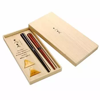 aito Seisakusho Maruhachi set chopsticks chopsticks made in Japan gift 104506 Hyozaemon (wooden box) wide-opening
