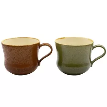 aito Seisakusho Mino Microwave Made in Japan 262004 ITSUMO Always Mug, Approx. 320ml, Pair, Ware, Dishwasher, Safe,