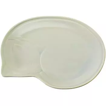 Aito Seisakusho Plate Dish Pasta Dish 28cm Cat Pattern Gray Microwave Dishwasher Safe Seto Ware Made in Japan 111105 Neko Neco Approx.
