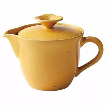 aito Seisakusho Teapot Approximately 410ml Mustard Setoyaki Dishwasher Microwave Safe Made in Japan 288503 Kei Kei