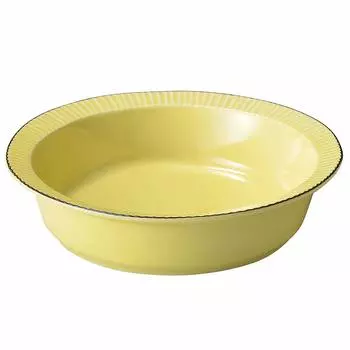 aito Seisakusho [Tint] Salad Bowl Bowl Plate L Approx. 20cm Yellow Mino Ware Aito Bowl Made in Japan 289013