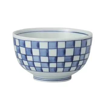 Aiya 42639 Favorite Checkered Diameter 13cm Bowl, Pattern,