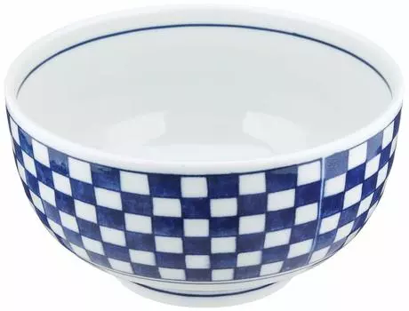 Aiya bowl checkered pattern 16cm 11744