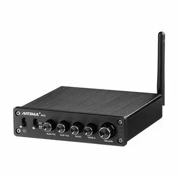 AIYIMA A03 TPA3116 сабвуфер Bluetooth усилитель HiFi TPA3116D2-канальный цифровой аудиоусилитель 2.1 50 Вт*2+100 Вт DC12-24 В