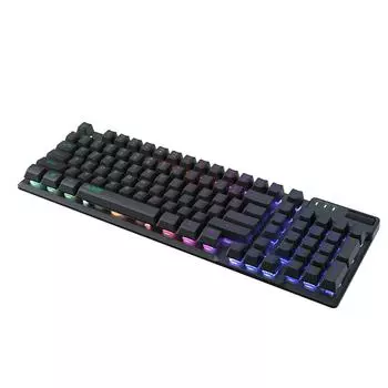 AJAZZ AF981 Проводная игровая клавиатура с RGB-подсветкой и 19-клавишной металлической основой с защитой от бликов Эргономичная синий