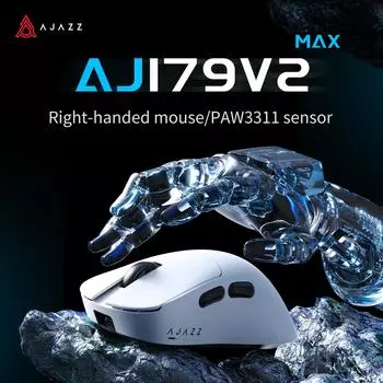 AJAZZ AJ179 V2 игровая мышь беспроводная Bluetooth PAW3311 сенсор для игрового офиса чёрный