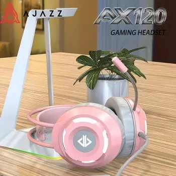 Ajazz AX120 Гарнитура PUBG с шумоподавлением, игровые наушники с объемным звуком 7.1 для ноутбуков и настольных компьютеров