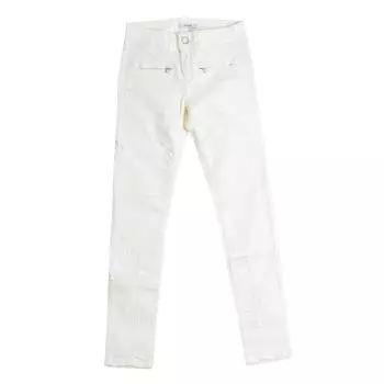 AJEA07-A351 Женские прямые длинные брюки 24-USA белый