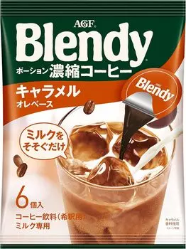 Ajinomoto AGF Blendy Portion Caramel Ore Base 6 шт.