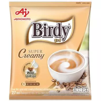 Ajinomoto Birdy 3 в 1 Смесь для растворимого супер сливочного кофе 13,7 г x 27 шт. - Тайский