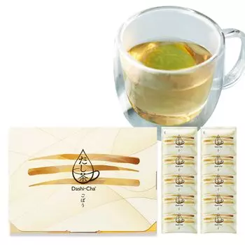 Ajinomoto Dashi Tea Burdock 10 servings Drinking Dashi Gift Petit Luxury Drip Bag Decaffeinated by Chef Hasegawa of Michelin Dashi-Cha [Supervised