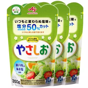 Ajinomoto Yasashio 350 г пакетиков x 3 с пониженным содержанием соли,