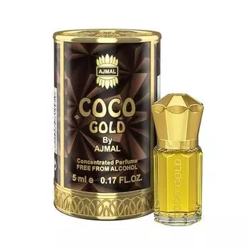 Ajmal COCO GOLD Attar | Цветочный и сладкий аромат | Безалкогольный | Стойкий аттар для женщин - 5 мл